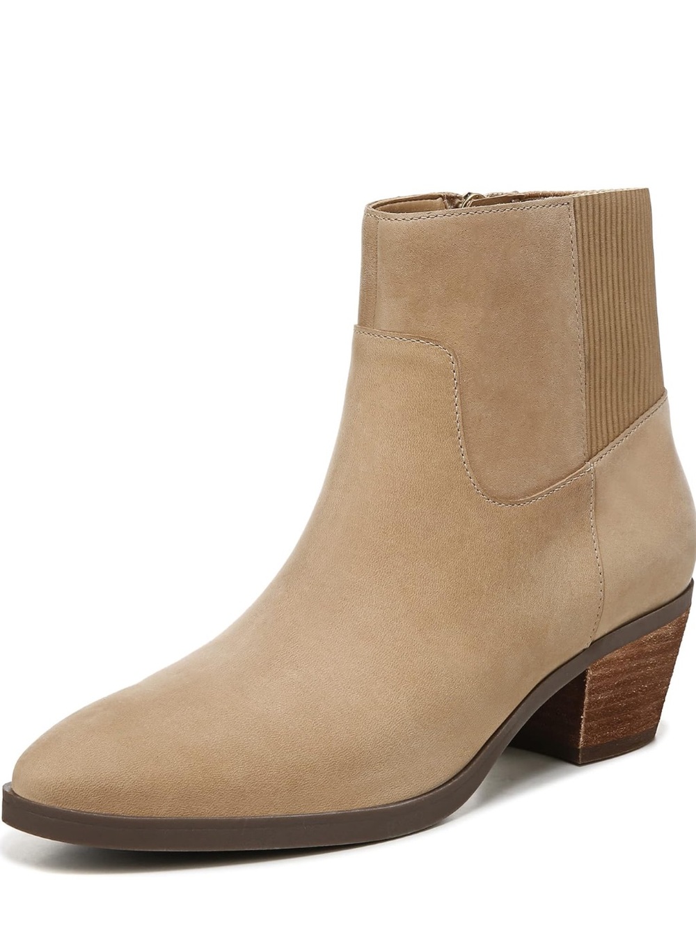 Vionic Shantelle Nubuck Leather Waterproof Ankle Boot in Wheat NEW